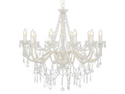 Chandelier, Chandeliers Vidaxl Branco Metal (ø 80 X 75 Cm)