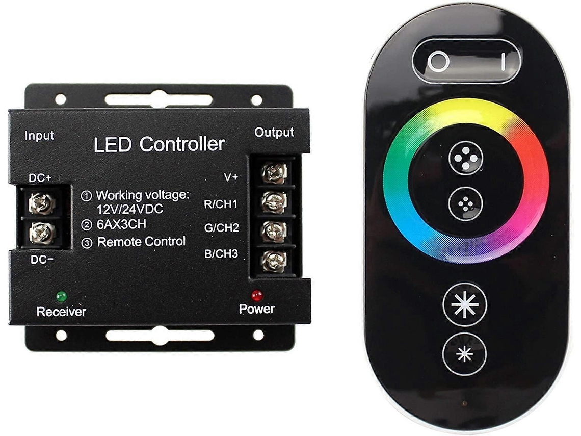 Dimmer Touch Rgb Para Fitas De Led, 12v-24v