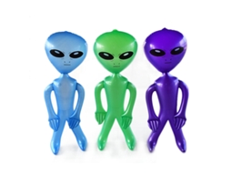 Pack com 3 Infláveis Aliens Jumbo Brinquedo Inflável Alien BRILVIBERA