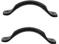Conjunto De 12 Puxadores Metal Preto Em Ferro Para Gavetas E Portas Armários Com Design Rústico Vintage, Ideais Para