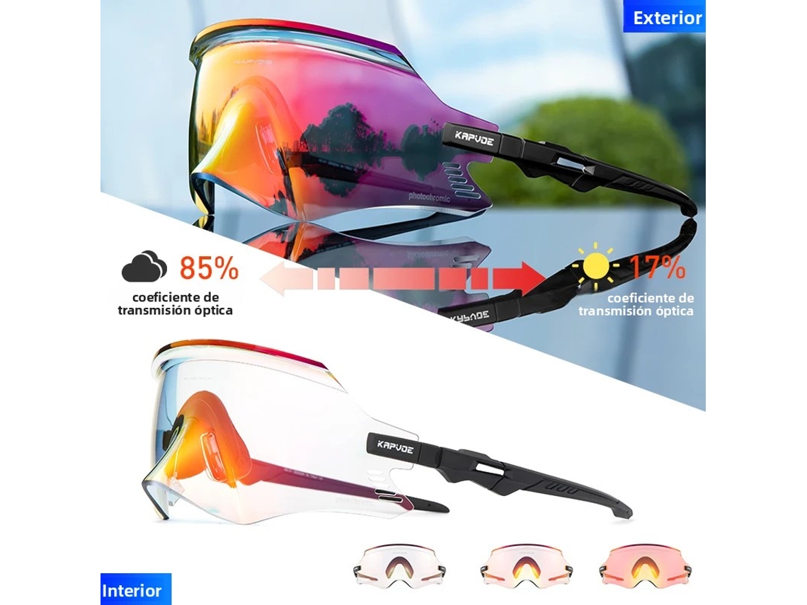 Óculos de Ciclismo MDUG UV400, Modelo Fotocromático 10