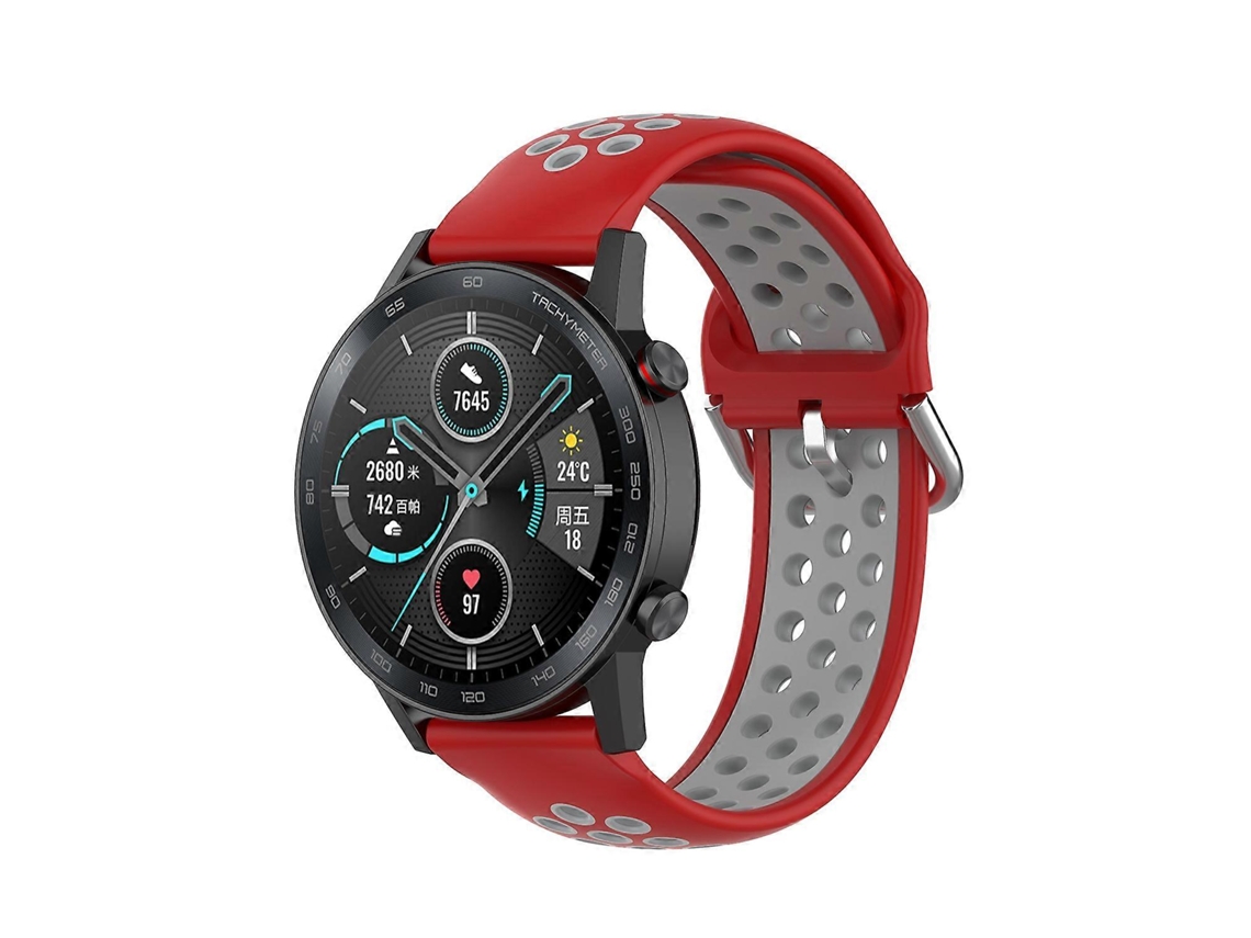 Pulseira Esportiva Bicolor De Silicone De 22 Mm Para Honor Watch Gs 3i
