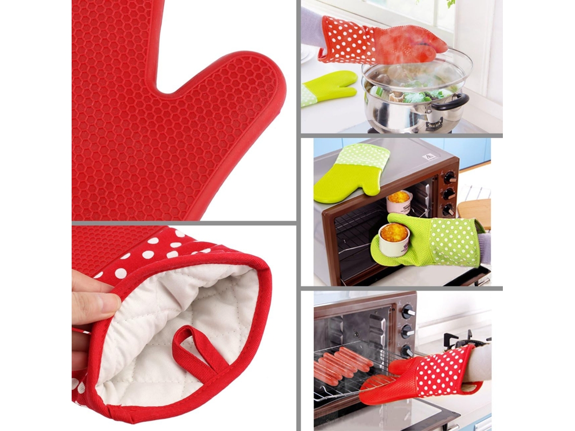 Par De Luvas De Silicone Resistentes Ao Calor Para Micro Ondas Aquaforge