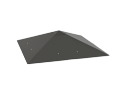 Telhado substituto para gazebo, resistente à água, tecido Oxford 370g/m², 3x3m, Cinza