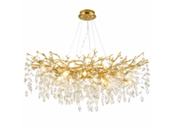 Candeeiro de Teto de Cristal PIBAOGU Asled 495 (dourado)