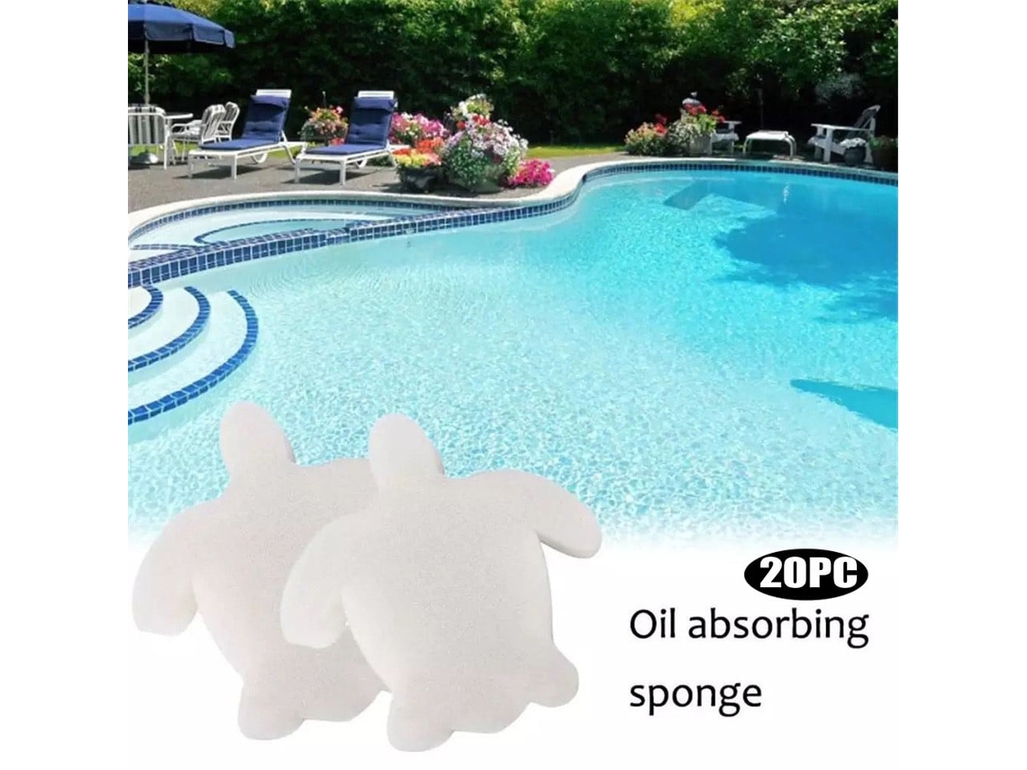 Esponja cremosa absorvente de óleo para jacuzzis e piscinas, por atacado.