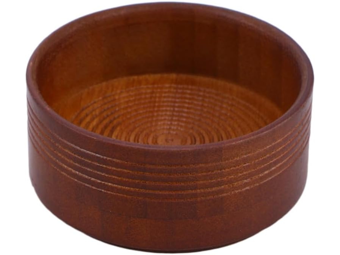 Tigela De Madeira Natural Para Barbear, Ideal Para Sabonete De Barbear Masculino, Com Formato De Copo Fundo.