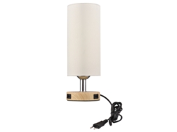 2026 lâmpada de Mesa com Controle Táctil e 2 Portas Usb, Lâmpada Led Luz Branca Quente, Moderna para Quarto e Sala de Estar