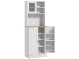 Armário Alto Cozinha 3 Portas 60x35x169 cm Branco S/MARCA (prateleiras ajustáveis)