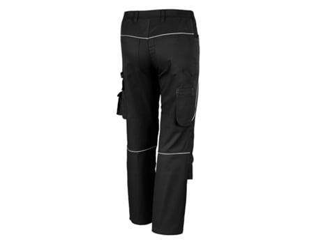Calças de Trabalho QUALITEX WORKWEAR Pro Tecido Misturado (Preto - Tam: 98)