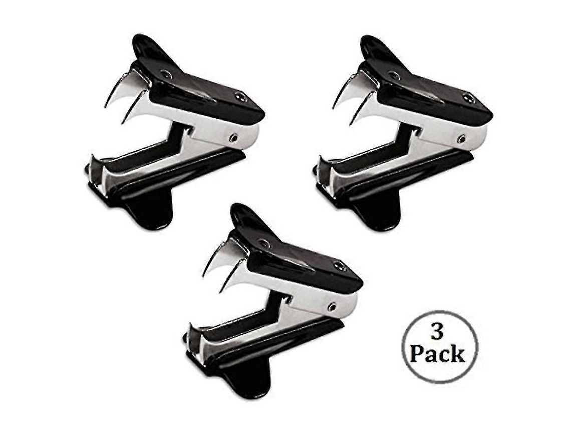 Removedor de grampos Slowmoose (pacote com 3) com garra de aço, removedor de grampos macio