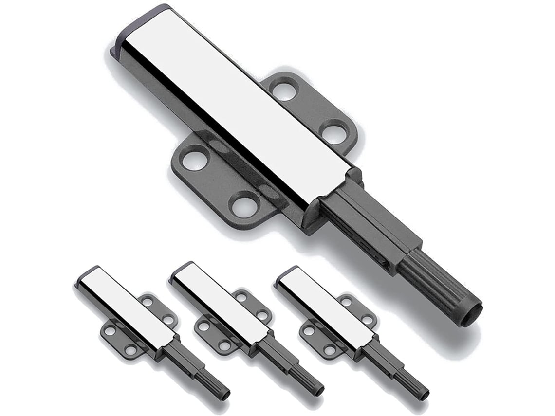 Fecho De Porta Com Acionamento Por Pressão, Trava De Abertura Por Pressão, Fecho Magnético Porta, Conjunto De 4 Fechos