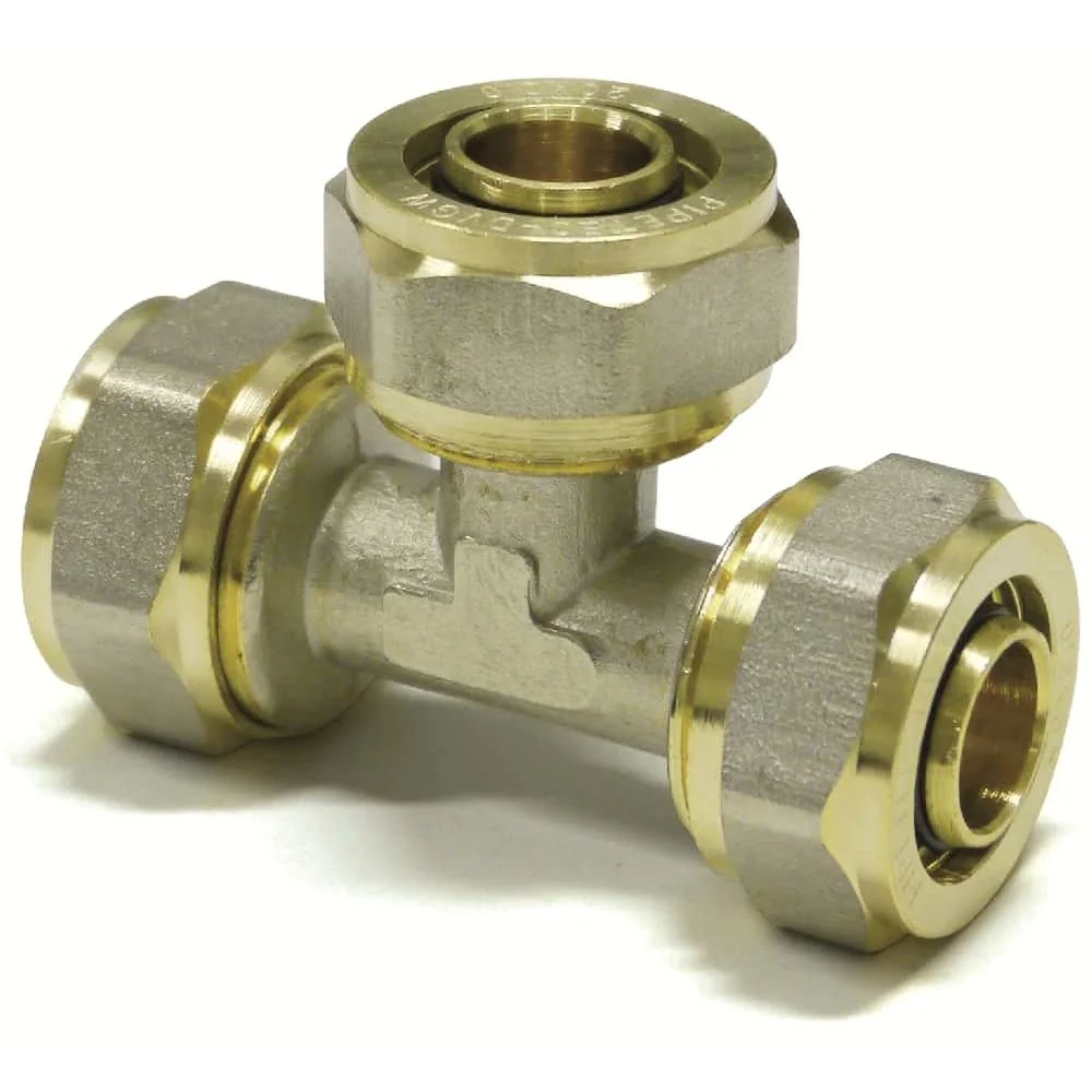 Conector Em T Compressão Polietileno Expansor Médio 26x3-32x3-26x3