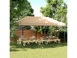 Vidaxl Tenda De Festa 292 X 580 X 315 Cm Bege Tecido Oxford