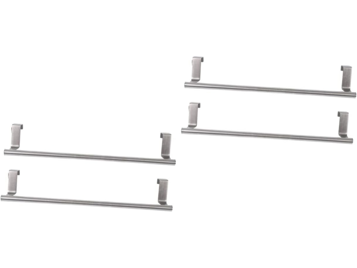 Angooily Conjunto De 4-suportes Toalha Em Aço Inoxidável Para Banheiro, Multifuncionais, Para Parede, Sem Furos