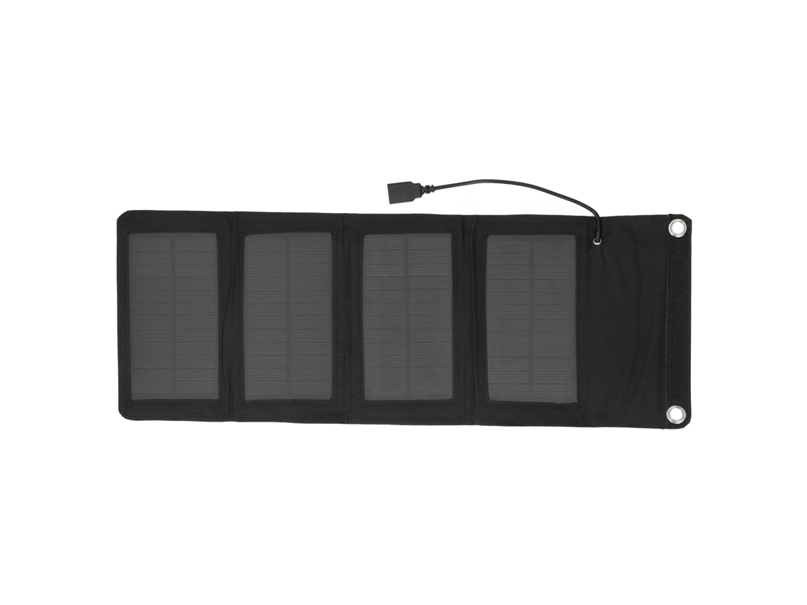 Carregador Solar Portátil Plegável 7w de Alta Eficiência com Painel Solar para Baterias 12v Usb | S/MARCA