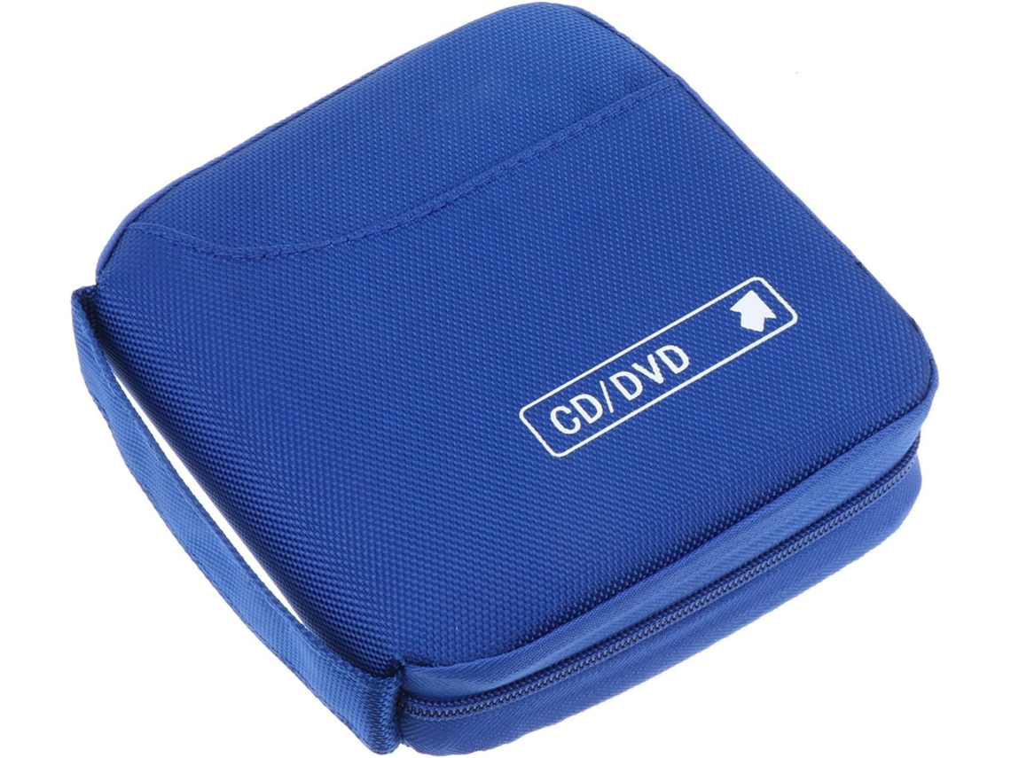 Organizador de CDs Azul Shock Prova para DVDs com 32 Camadas.