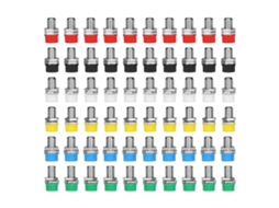10 Conjuntos de Plugues de Banana de 4mm, 6 Cores, Transmissão Estável, Resistente à Corrosão, para Navios e Computadores