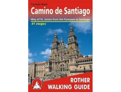 Livro Camino de Santiago walking g. 42W Pyrenees to Santiago 2015 de Cordula Rabe (Inglês)