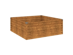 Garden Raised Bed, Garden Raised Beds Vidaxl Marrom Aço (100 X 100 X 36 Cm)