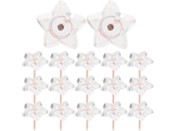 Tachinhas Transparentes, Fáceis De Guardar E Versáteis, 100 Tachinhas Em Formato De Estrela Feitas Plástico E Fio Aço