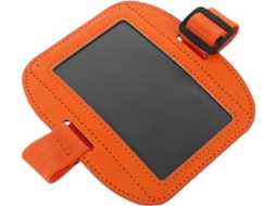 Porta Crachá De Braço Horizontal Ipetboom Em Plástico Laranja Com Faixa Elástica Ajustável Para Trabalho E Negócios