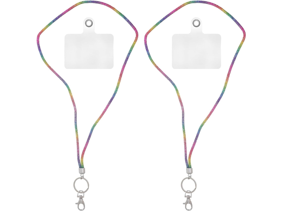 Lurelia Porta-crachá Transparente Com Clipe Com Cordão Para Escritório E Eventos