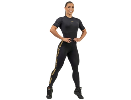 Nebbia Workout Intense Focus Gold Jumpsuit Preto L Mulher
