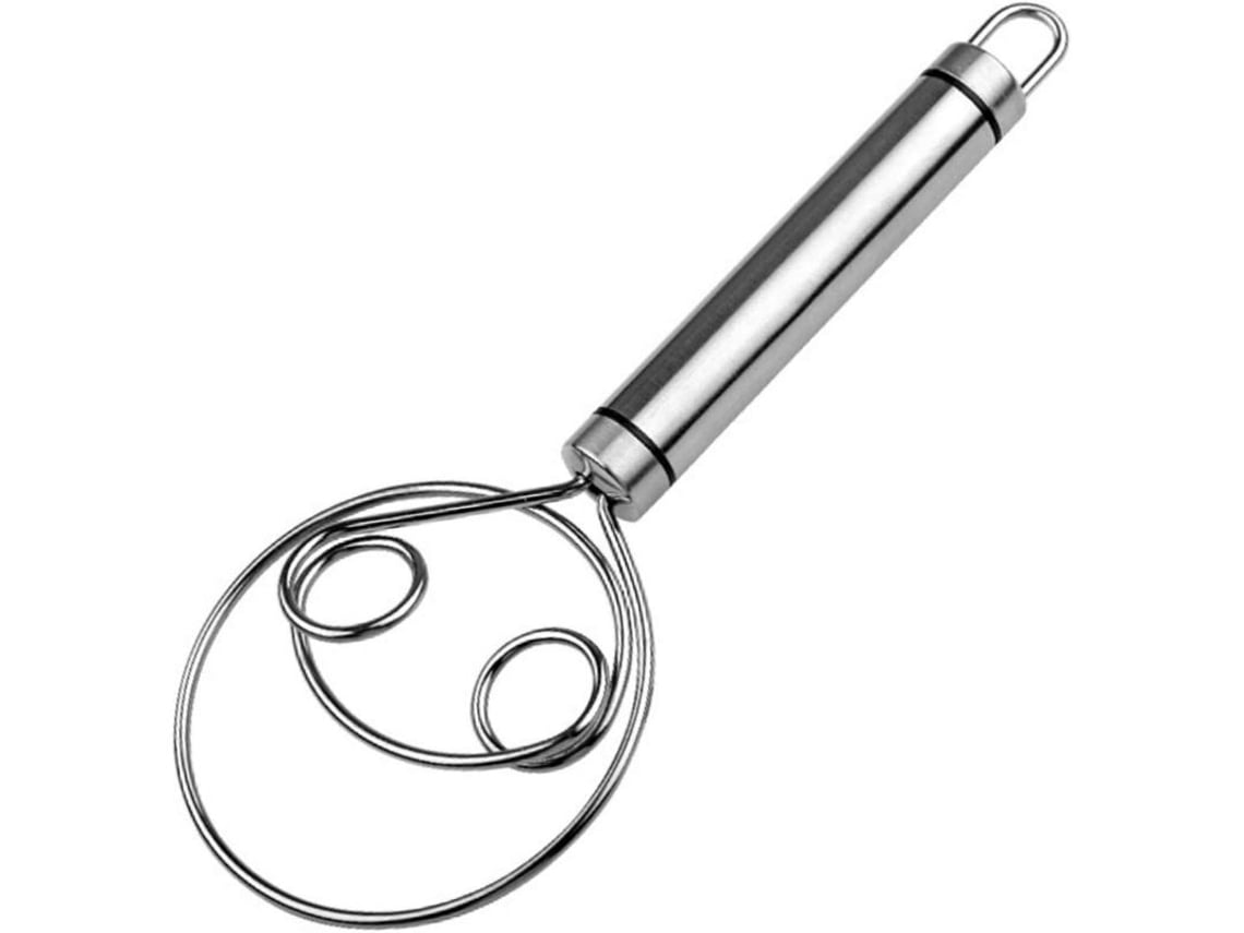 Batedor de aço inoxidável Rebe de 22 cm para misturar massa, utensílio essencial de cozinha e confeitaria