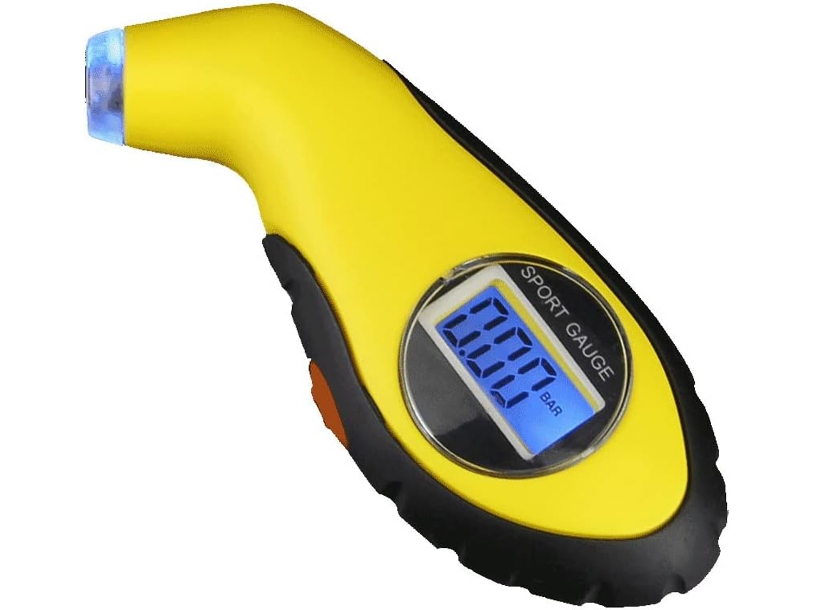 Medidor De Pressão Pneus Digital 0-150 Psi Com Visor Lcd Compatível E