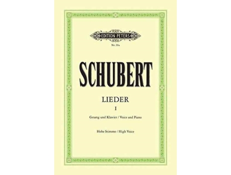 Livro SONGS VOL1 HIGH VOICE PIANO de FRANZ SCHUBERT (Alemão)