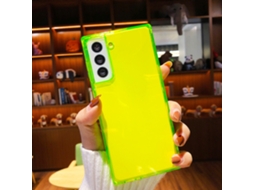 Capa de Telefone EOOCOO (verde Fluorescente Transparente para Samsung S20)