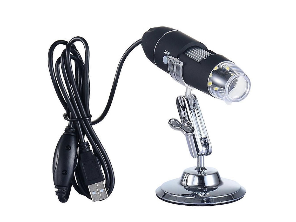 Microscópio Digital Portátil Usb 1000x Com 8 Leds E Suporte.