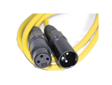 Kenable 005970 Cabo de Áudio 1.5 M Xlr 3-Pin Amarelo