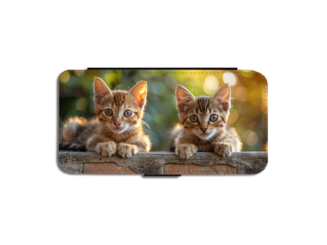 Capa Flip Para Iphone 17 Pro Com Gatinhos Fofos