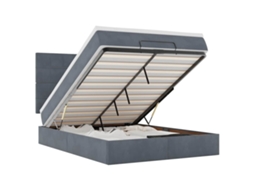 Ottoman Bed, Ottoman Beds Vidaxl Cinzeto Veludo (140 X 190 Cm)