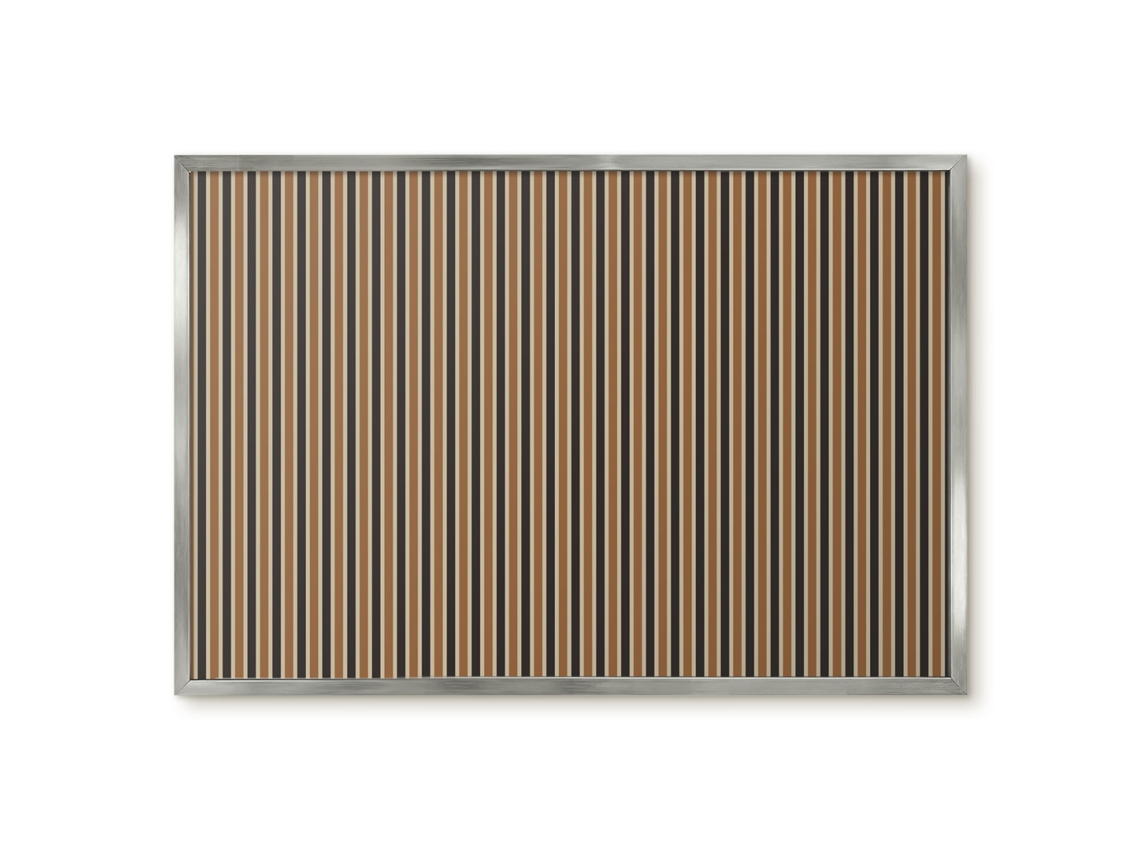 Quadro de vidro magnético com lava vulcânica para o hall Espelharte (60x40 cm)