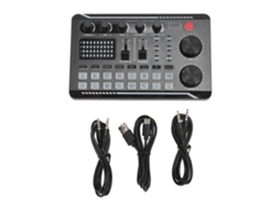 Placa De Som Profissional Para Live Com Redução De Ruído Inteligente, Efeitos Sonoros E Mudança De Voz Para Celular E Pc