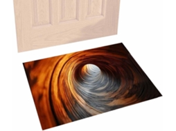 Tapete De Entrada Abstrato Antiderrapante E Absorvente | Tapete