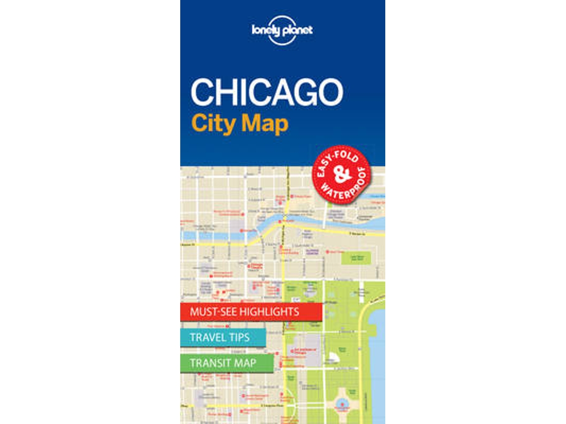 Livro Lonely Planet Chicago City Map de Lonely Planet (Inglês)