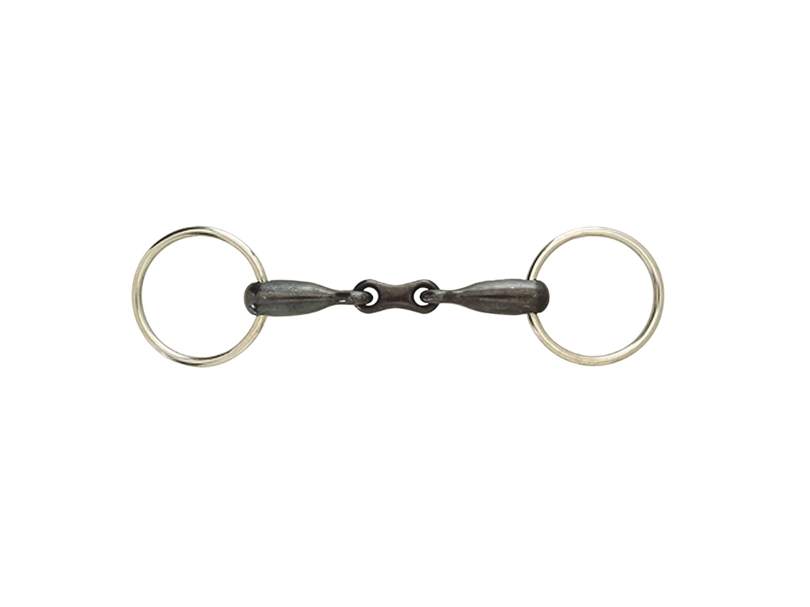 Bit de Caracol Bit de Anel Livre de Ferro Doce com Elos Franceses para Cavalos WEATHERBEETA Korsteel