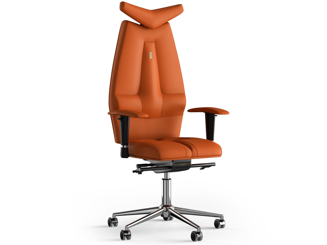 Cadeira de Escritório Ergonómica KULIK Jet PU Couro (Laranja -130x50x50cm)