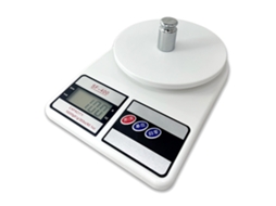 Mali balança Digital de Cozinha 10kg com Bateria Abs Portátil para Culinária e Baking Branco
