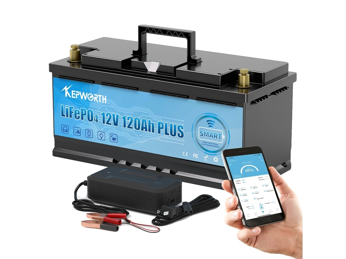 Bateria Lifepo4, Múltiplas Opções De Tensão, Longa Vida Útil, 12v 120ah Bluetooth
