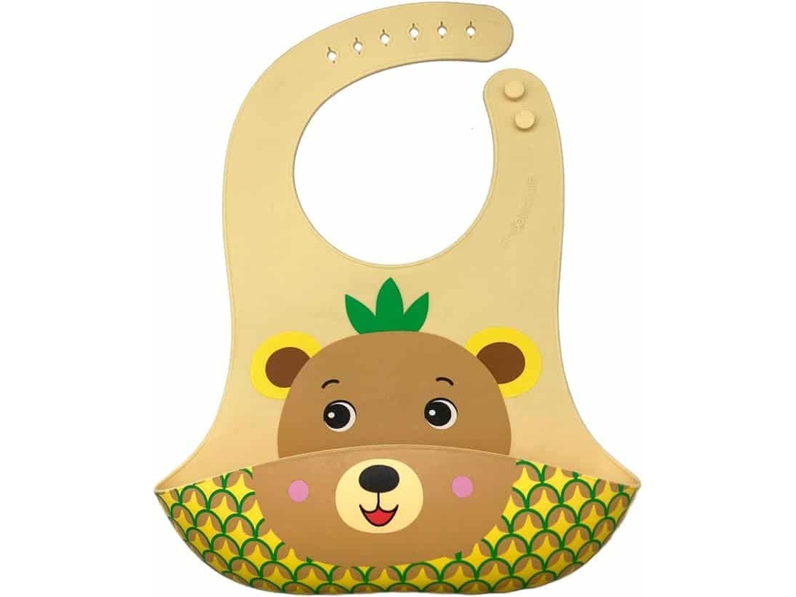 Babero De Silicona De Bubba Tropibear De Los Frootimals Ft00014 Kids Euroswan