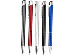 Conjunto De 5 Canetas Esferográficas Stobok Em Metal Com Design