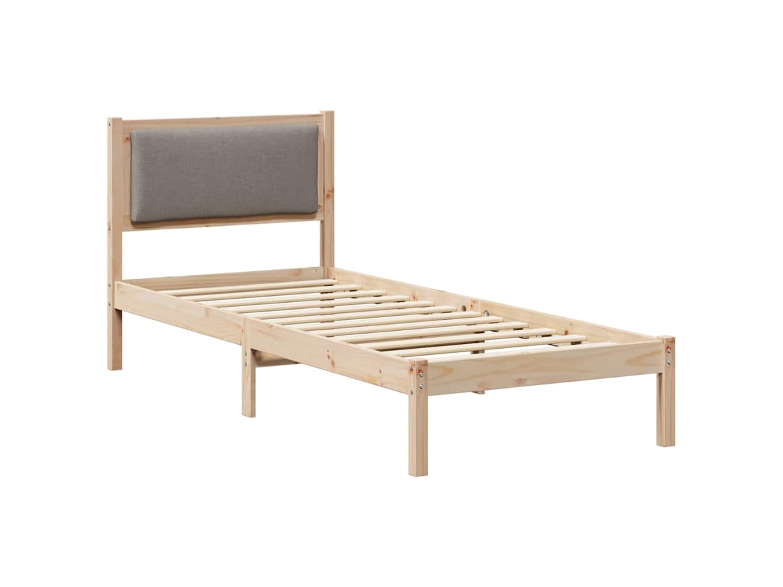 Estrutura da Cama Cinzento acastanhado 80 X 200 Cm MAISON EXCLUSIVE