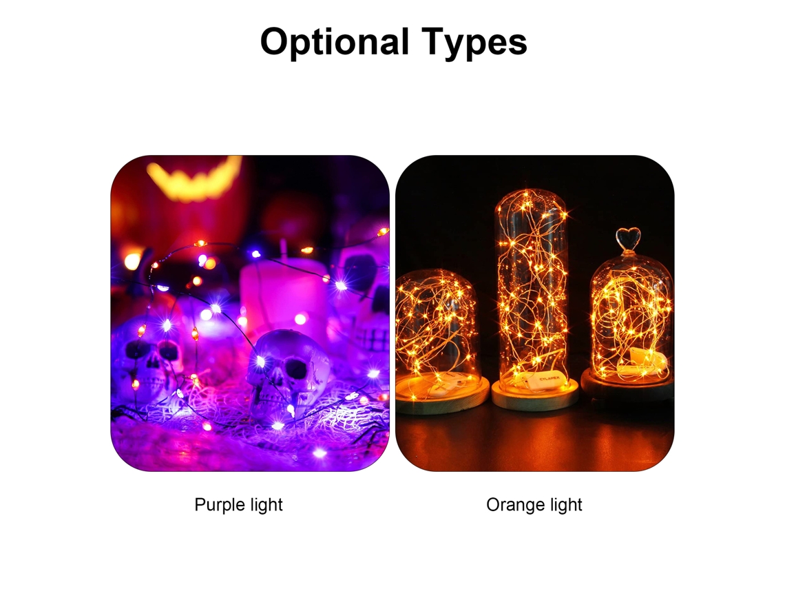 2026 luces de Cuerda de 4m 40leds Fairy Flexibles Ip42 Resistentes Al Agua Operadas por 2 Pilas Aa para Decoración Navideña, Hogar, Jardín Y Fiesta
