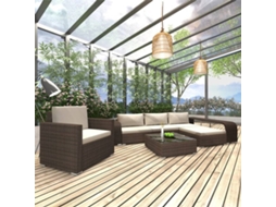 Garden Sofa, Garden Sofas Vidaxl Marrom Rattan / Vime (n/a)