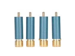 Conector RCA de latão com ouro, sem solda, com autobloqueio EOOCOO